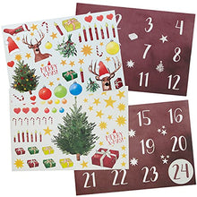 Carica l'immagine nel visualizzatore di Gallery, Calendario dell’Avvento fai da te: delizioso calendario dell’Avvento 2023 da comporre con 24 sacchetti, adesivi e numeri – Calendario dell’Avvento fai da te – Calendario dell’Avvento LIVAIA