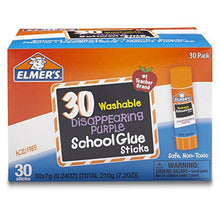 Carica l&#39;immagine nel visualizzatore di Gallery, Washable School Glue Sticks, Purple, 30/Box, Sold as 1 Box - Ilgrandebazar