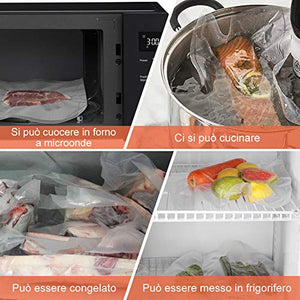 YISSVIC Sacchetti per Sottovuoto, 2 Rotoli 20x500 cm +2 28x500 cm...