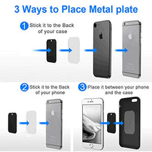 Carica l'immagine nel visualizzatore di Gallery, ivoler [8 Pezzi] Calamita per Cellulare Auto, Super Adesivo 3M piastrine Nero