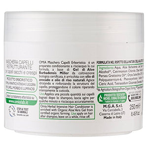 Omia Maschera Capelli Erboristica Aloe Vera - 250 ml - Ilgrandebazar