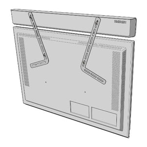 Meliconi 480514 BA Supporto per Sound Bar 1000, Nero - Ilgrandebazar