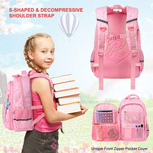 Carica l&#39;immagine nel visualizzatore di Gallery, Vbiger Zaino per bambini Borsa da scuola adorabile All&#39;aperto Casual Rosa 3
