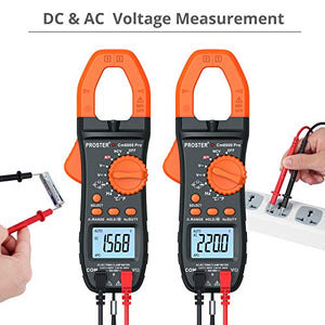 Proster Pinza Amperometrica Auto-Ranging Misura Corrente Tensione AC/DC Nero - Ilgrandebazar