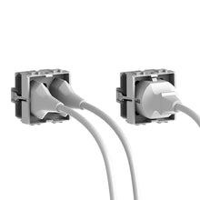 Carica l&#39;immagine nel visualizzatore di Gallery, 4Box 4B.L.H21, Side, Presa da Incasso Multistandard 1 Schuko + 2 Grigio - Ilgrandebazar