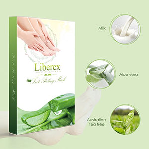 Liberex Esfoliante dei Piedi - 2 Paia di Maschere Idratanti, Rimozione della... - Ilgrandebazar