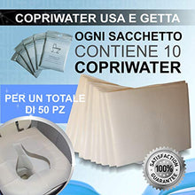 Carica l&#39;immagine nel visualizzatore di Gallery, Copriwater Usa e Getta Bio in Carta Super Resistente Coprisedili WC Monouso...