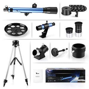TELMU Telescopio Astronomico GS700/60, Ingrandimento (117x e 28x), Oculare...