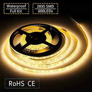 LEDMO Striscia Led bianco caldo 3000K strisce led impermeabile 600leds+12v - Ilgrandebazar