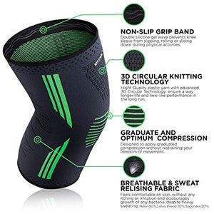 Ginocchiera Sportiva Compressione Ginocchio - Tutore Legamenti M