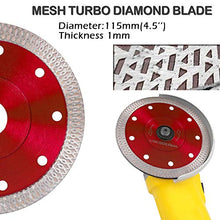 Carica l&#39;immagine nel visualizzatore di Gallery, Disco Diamantato 115mm Sottile professionale Taglio a secco con taglio Rosso - Ilgrandebazar