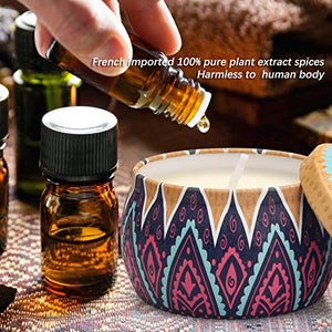 TOFU Candele Profumate, Set Regalo Donna,100% Natural Soy Profumate