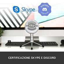Carica l&#39;immagine nel visualizzatore di Gallery, Blue Microphones Snowball iCE USB Solo Microfono per Registrazione e Bianco - Ilgrandebazar