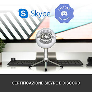 Blue Microphones Snowball iCE USB Solo Microfono per Registrazione e Bianco - Ilgrandebazar