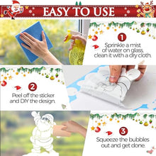 Carica l&#39;immagine nel visualizzatore di Gallery, Multper 236 Vetrofanie Natalizie, DIY Decorazioni Natalizie, Riutilizzabili Addobbi Natalizi, Adesivi Natale PVC, Bianche Statico Adesivi Natalizi per Finestre, Fiocco di Neve, Renna, Babbo Natale