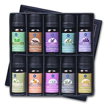 Carica l'immagine nel visualizzatore di Gallery, Lagunamoon Olio Essenziale per Diffusori, 10 Oli Essenziali Aromaterapia Pure