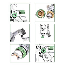Carica l&#39;immagine nel visualizzatore di Gallery, HUKOER HVLP Pistola Verniciatura Professionale Alta Efficienza Green-basic