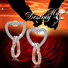Carica l&#39;immagine nel visualizzatore di Gallery, Kami Idea Orecchini Traforati, Il Mio Destino, Cuore a Cuore, Donna - Ilgrandebazar