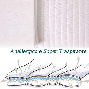 EVERGREENWEB Materasso Lettino o Culla 60x120 per Bambini 60 x 120 cm, Bianco