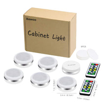 Carica l&#39;immagine nel visualizzatore di Gallery, Luci Armadio Luce Notturna Lampada LED Bawoo 6PCS Bianco Caldo - Ilgrandebazar