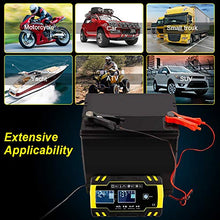 Carica l'immagine nel visualizzatore di Gallery, yotame Caricabatterie Auto Moto 12V/24V 8A, Caricabatteria Multi...