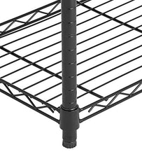 Carica l&#39;immagine nel visualizzatore di Gallery, AmazonBasics - Scaffalatura a 4 ripiani, su rotelle, Nero - Ilgrandebazar