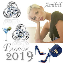Carica l&#39;immagine nel visualizzatore di Gallery, Amilril Orecchini Donna, Argento Sterling 925 con Zirconi Cubici, Regali per... - Ilgrandebazar