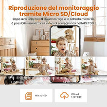 Carica l'immagine nel visualizzatore di Gallery, Tenda Telecamera WiFi Interno - Videocamera Sorveglianza 1080P con 360°Pan/Tilt, Audio Bidirezionale, Rilevamento del Movimento e Umano, Tracciamento Umano, Visione Notturna, Alexa, CP3 V2.2 Nero