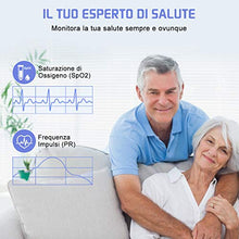 Carica l'immagine nel visualizzatore di Gallery, Ossimetro da Dito,Pulsossimetro Dito Professionale, Sensore Digitale di...