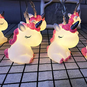 Bobina di luci a LED alimentate a batteria, a forma cane, a Unicorno