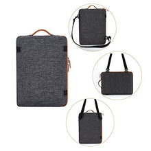 Carica l&#39;immagine nel visualizzatore di Gallery, DOMISO 14 Pollici Borsa PC Impermeabile Custodia 14 Pollici, Grigio Scuro