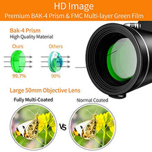 Carica l&#39;immagine nel visualizzatore di Gallery, Telescopio Monoculare,50x60 HD BAK4 monocular telescope professionale...