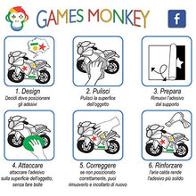 Carica l&#39;immagine nel visualizzatore di Gallery, MAS DI VITALE MARIA ditta individuale Adesivi Moto Sponsor 113 Pz 36X33 CM