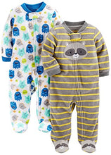 Carica l&#39;immagine nel visualizzatore di Gallery, Simple Joys by Carter&#39;s Baby - Confezione da 2 pile con piedi per dormire e...