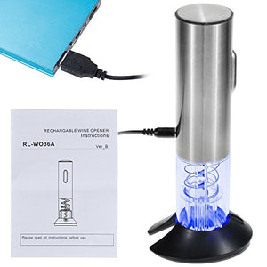 Rovtop Cavatappi Elettrico, Apribottiglie con Ricarica Utilizzando - Ilgrandebazar