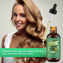 Carica l&#39;immagine nel visualizzatore di Gallery, Olio di Ricino Puro 100% - 118ml Castor Oil Spremuto a Freddo Stimola la Crescita dei Capelli, Ciglia e Sopracciglia, Cura della Barba, Unghie, Corpo e Viso - Bottiglia di Vetro con Pennelli e Pipetta