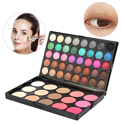 Eyeshadow Palette Makeup, 40Colors + 15Colors Blusher & Concealer... - Ilgrandebazar