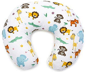 Niimo Cuscino allattamento Neonato + Federa 100% Cotone Sfoderabile e Giungla - Ilgrandebazar