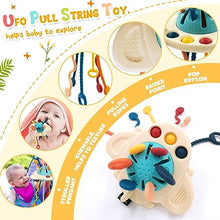 Carica l&#39;immagine nel visualizzatore di Gallery, Auezona Giochi Montessori 6-9 Mesi, 4 in 1, Neonati, Bambini con UFO, Giocattoli Blocchi di Costruzione Impilabili 3 6 9 12 Mesi 1 2 3 Anno