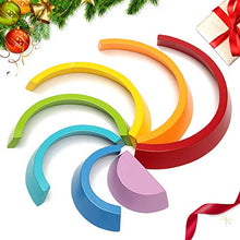 Carica l&#39;immagine nel visualizzatore di Gallery, king do way 7 Colori Legno Arcobaleno Blocchi, Giocattoli Educativi 7 colori - Ilgrandebazar