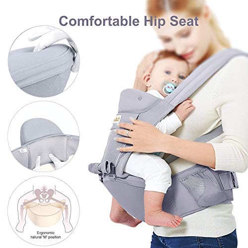 Baby Carrier Viedouce Marsupio Neonati Ergonomico Con Sedile/Puro