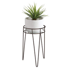 Carica l&#39;immagine nel visualizzatore di Gallery, mDesign Midcentury Set da 3 Portavasi terra in metallo - Bronzo - Ilgrandebazar