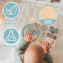 Carica l&#39;immagine nel visualizzatore di Gallery, Vanplay Giochi Montessori Busy Board Volante Giocattolo Pannello Sensoriale Bambini Montessori Educativi Giochi in Legno per Bambini 1 2 3 4 Anni