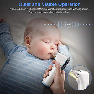 Aspiratore Nasale Neonato Electrico USB Impermeabile Aspirapolvere Blu - Ilgrandebazar