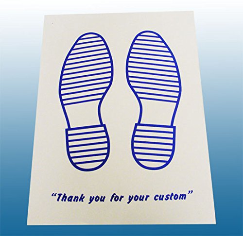 Tappetini usa e getta per auto, di carta, colore: bianco con stampa blu,... - Ilgrandebazar