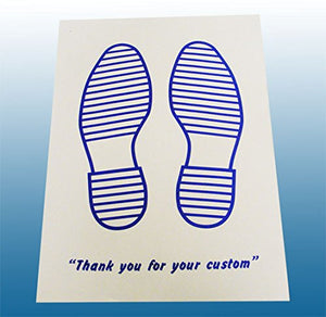 Tappetini usa e getta per auto, di carta, colore: bianco con stampa blu,... - Ilgrandebazar