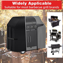 Carica l'immagine nel visualizzatore di Gallery, SPGOOD Copertura Barbecue Da Esterno, Resistente Alle Intemperie, 420D, in Tessuto Oxford, Impermeabile, Antipolvere, Copertura per Barbecue, Copertura Universale [147 x 61 x 122 cm)