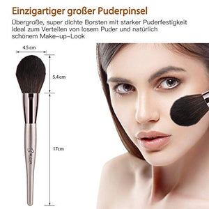 Bestope Pennelli Make Up,Set di 18 da Trucco Champagne Gold