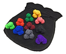 Carica l&#39;immagine nel visualizzatore di Gallery, Gentleman: 10 pregiato monocromo paia di seta nodo - silk knot cufflinks