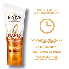 Carica l'immagine nel visualizzatore di Gallery, L'Oréal Paris Elvive Rapid Reviver Balsamo Intensivo Istantaneo Olio...